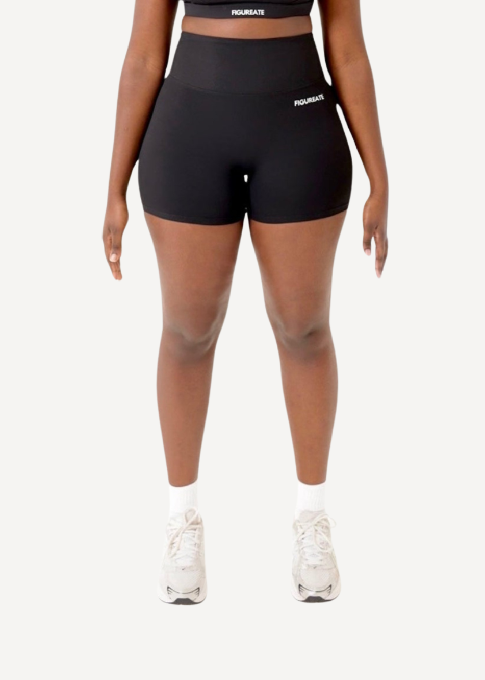 Charcoal Black Ruched Shorts