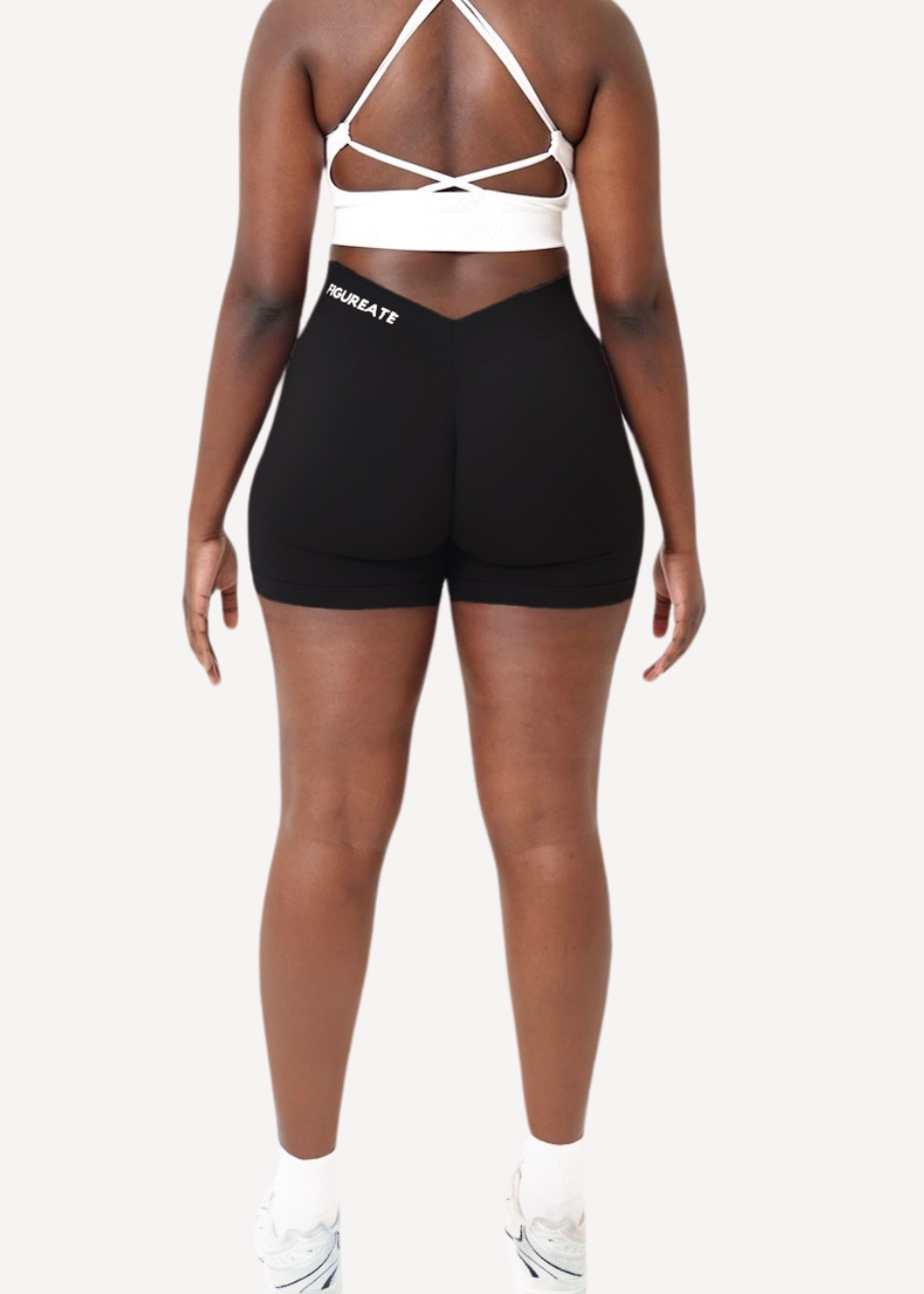 Jet Black V-Plunge Shorts
