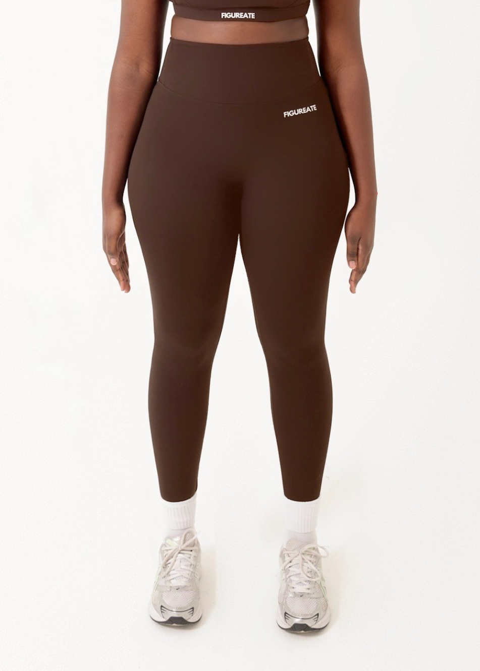 Mocha Brown Ruched Leggings