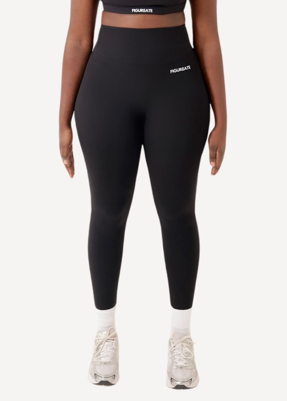 Charcoal Black Ruched Leggings
