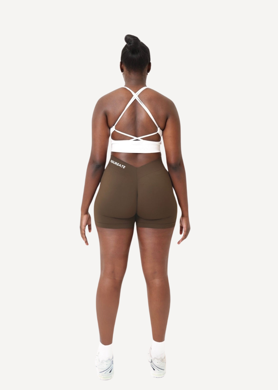 Espresso Cross Back Sports Bra
